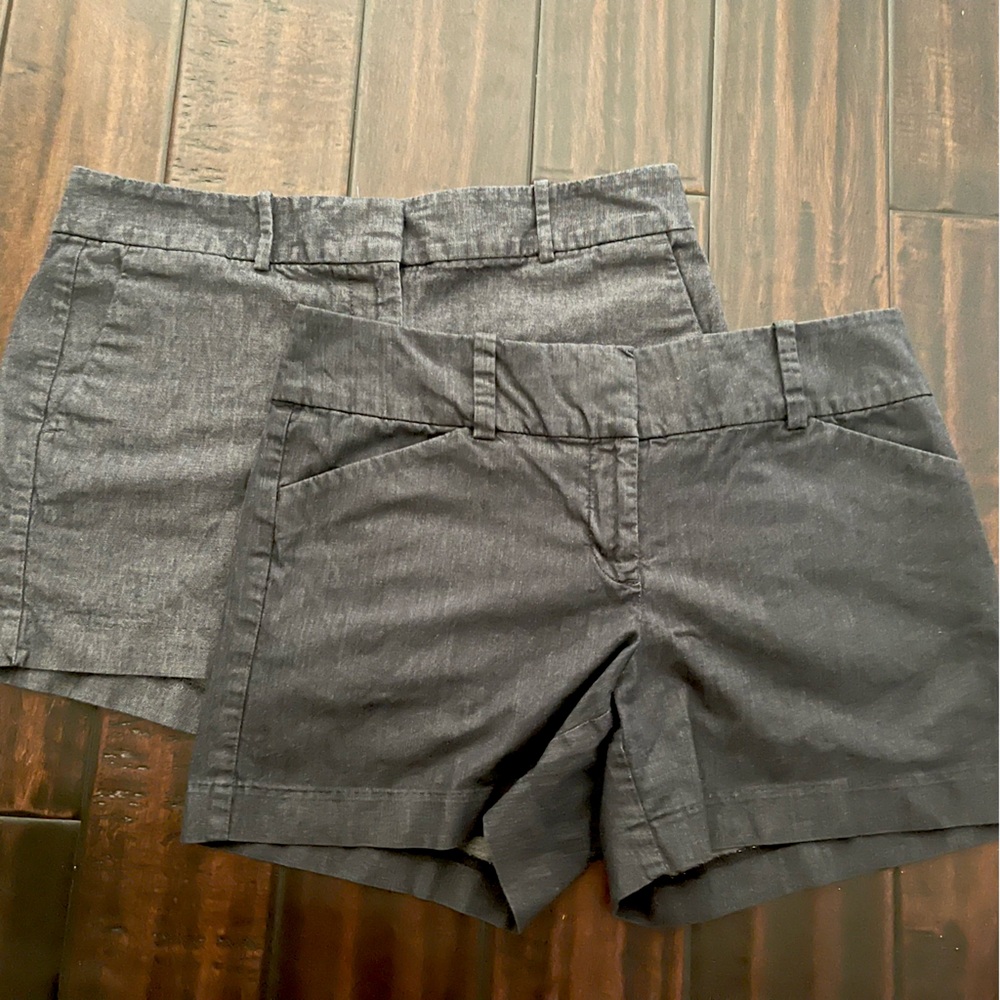 Ann Taylor and Ann Taylor Factory Blue Lightweight Denim Shorts, Bundle of 2.